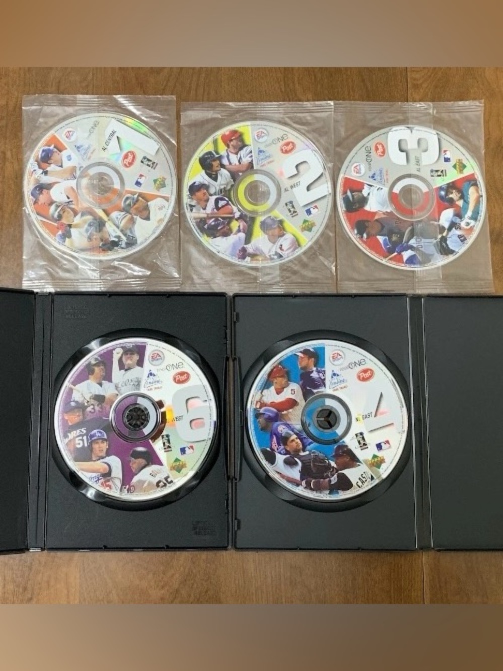 MLB 2003 Cereal CD-ROM Lot - 5 Discs - Ichiro Bonds Piazza - 3 Sealed + 2 Open